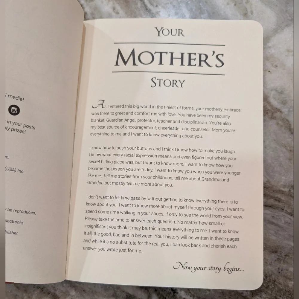 'Your Mother's Story' Journal - Picture 3 of 6